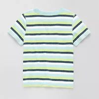 Okie Dokie Toddler Boys Sensory Friendly Crew Neck Short Sleeve Adaptive T-Shirt