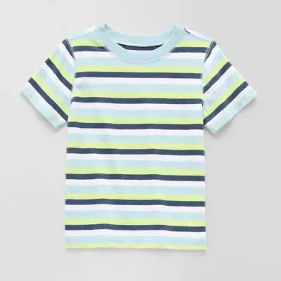 Okie Dokie Toddler Boys Sensory Friendly Crew Neck Short Sleeve Adaptive T-Shirt