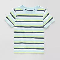 Okie Dokie Toddler Boys Sensory Friendly Crew Neck Short Sleeve Adaptive T-Shirt