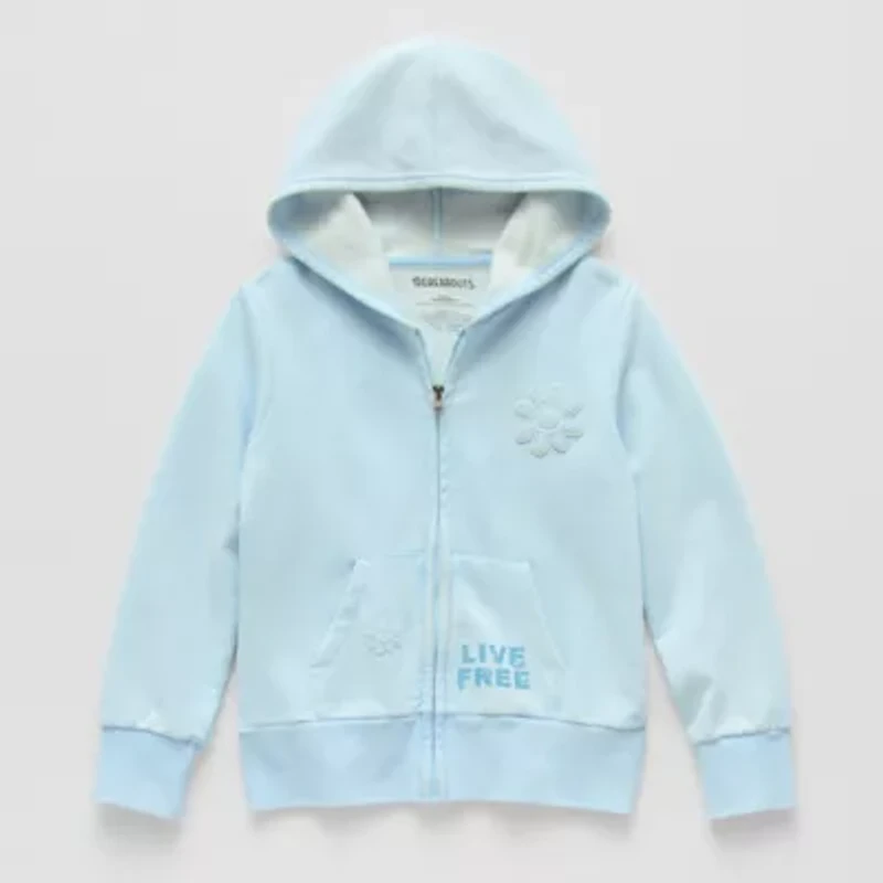Thereabouts Little & Big Kid Girls Long Sleeve Fleece Zipper Hoodie