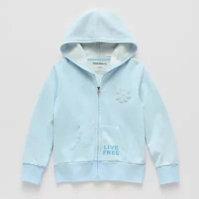 Thereabouts Little & Big Kid Girls Long Sleeve Fleece Zipper Hoodie