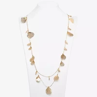 Bijoux Bar Gold Tone Womens 34 Inch Strand Necklace
