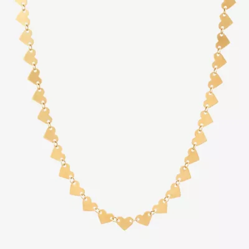 Made in Italy Womens 14K Gold 18 Inch Link Necklace