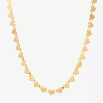 Made in Italy Womens 14K Gold 18 Inch Link Necklace