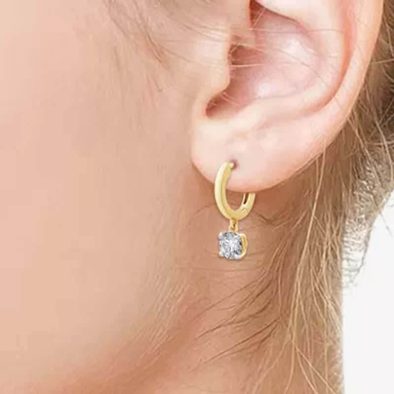 Yes, Please! Womens Lab Created White Sapphire Sterling Silver 2 Pair Jewelry Set