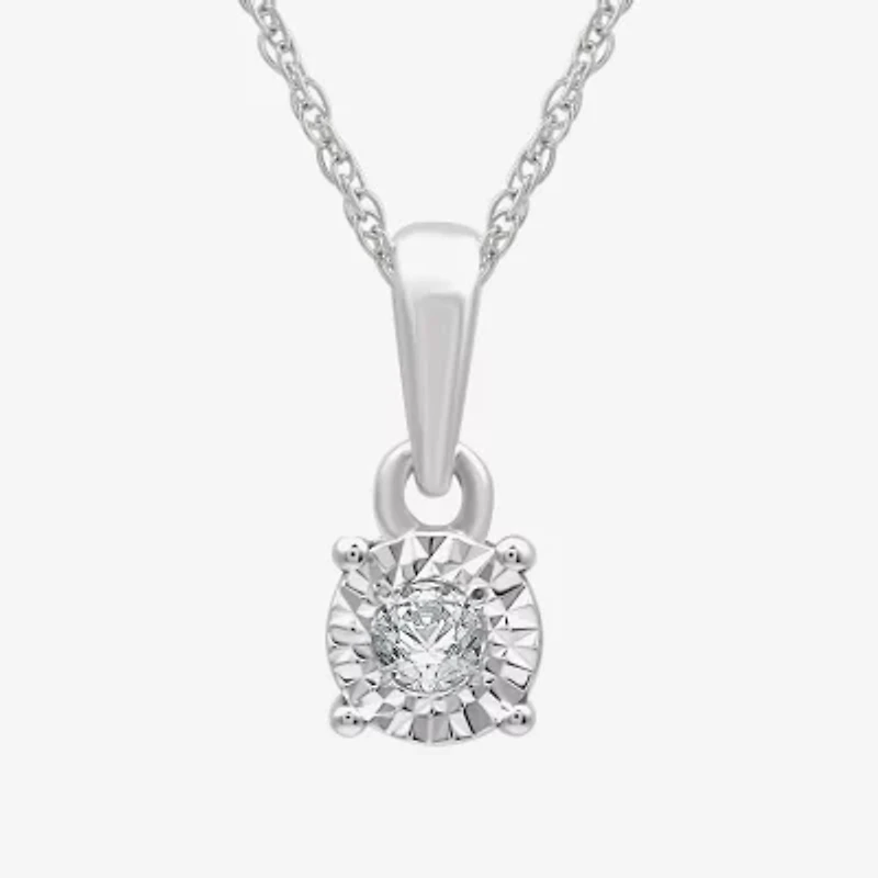 Yes, Please! (G, Si1-Si2) Womens 1/6 CT. T.W. Lab Grown White Diamond Sterling Silver 2 Pair Jewelry Set