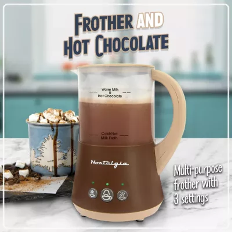 Nostalgia FHCM4BR Frother & Hot Chocolate Maker