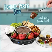 Nostalgia Deluxe Fondue Party Set