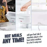 Nostalgia 32oz Portable Heated Lunchbox Slow Cooker