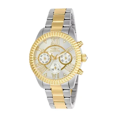 Invicta Angel Lady Womens Chronograph Two Tone Stainless Steel Bracelet Watch 21425