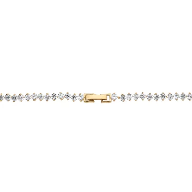 DiamonArt® Womens 2-pc. White Cubic Zirconia 14K Gold Over Brass Necklace Set