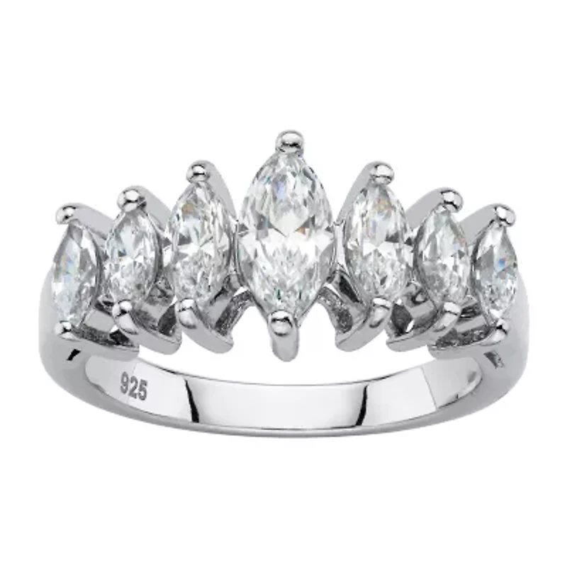 Womens 1 1/2 CT. T.W. Cubic Zirconia 18K Gold Over Brass Engagement Ring