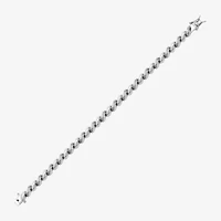 Sparkle Allure Diamond Accent Pure Silver Over Bronze 7.25 Inch Tennis Bracelet