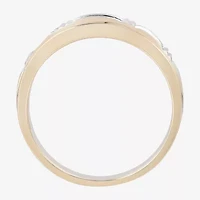 Mens 1/4 CT. T.W. Natural White Diamond 10K Gold Wedding Band