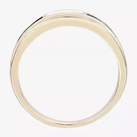 Mens 1/4 CT. T.W. Natural Champagne Diamond 10K Gold Wedding Band