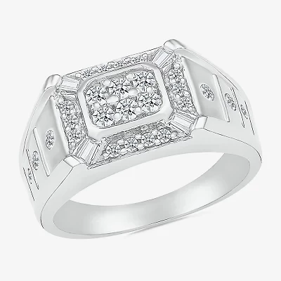 Mens 3.5MM 5/8 CT. T.W. Natural White Diamond 14K Gold Wedding Band