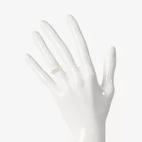 Mens 3MM / CT. T.W. Natural White Diamond 10K Two Tone Gold Wedding Band