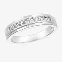 Mens 3.5MM 1/4 CT. T.W. Natural White Diamond 14K Gold Wedding Band
