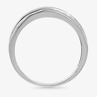 Mens 3.5MM 1/4 CT. T.W. Natural White Diamond 14K Gold Wedding Band