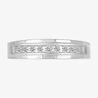 Mens 3.5MM 1/4 CT. T.W. Natural White Diamond 14K Gold Wedding Band