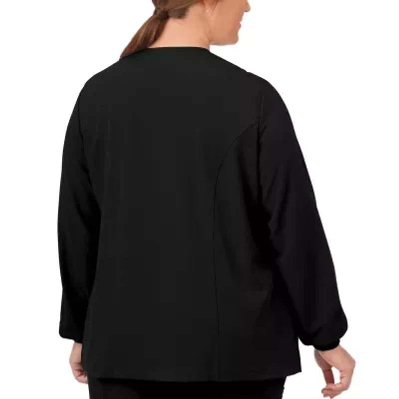 Jockey 2356 Snap Front Womens Plus Scrub Jackets
