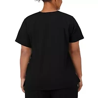 Jockey 2299 Womens Plus V Neck Short Sleeve Stretch Fabric Scrub Top