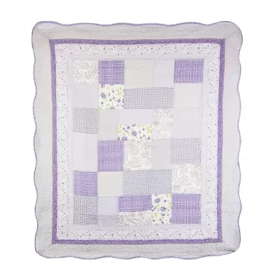 Donna Sharp Lavender Rose Washable Extra Weight Throw