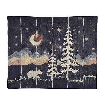 Donna Sharp Moonlit Bear Washable Extra Weight Throw