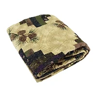 Donna Sharp Cabin Raising Pinecone Washable Extra Weight Throw
