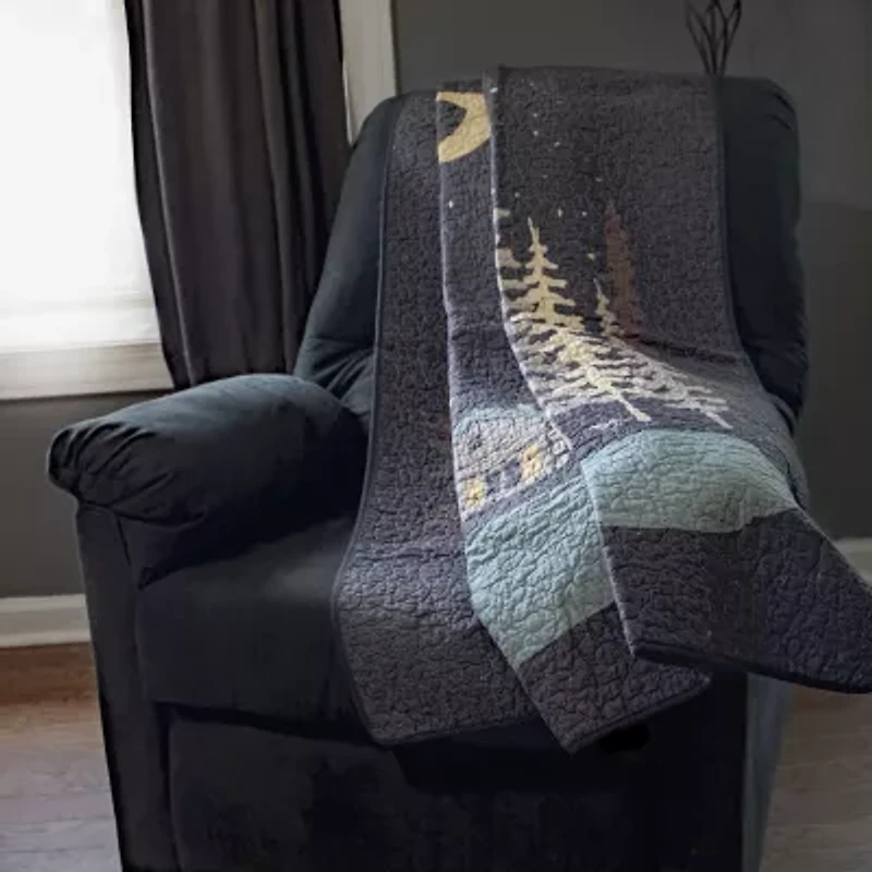 Donna Sharp Moonlit Cabin Washable Extra Weight Throw