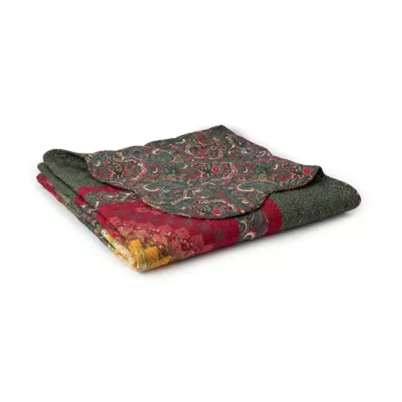 Donna Sharp Spice Postage Stamp Washable Midweight Throw