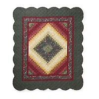 Donna Sharp Spice Postage Stamp Washable Midweight Throw