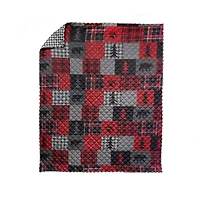 Your Lifestyle By Donna Sharp Red Forest Washable Reversible Lightweight Throw