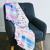 Your Lifestyle By Donna Sharp Smoothie Washable Reversible Lightweight Throw