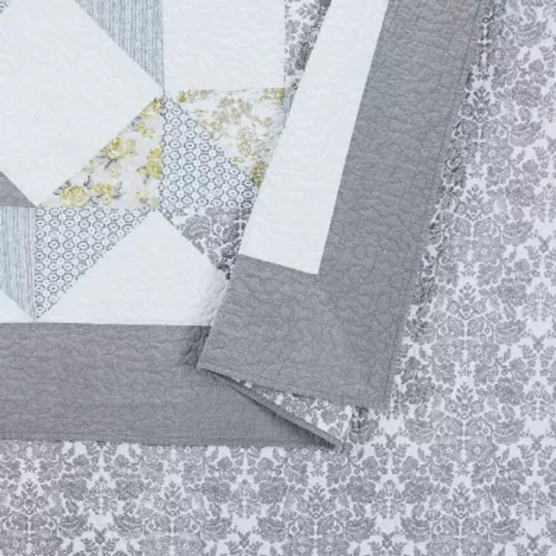 Mary Jane's Home Reine-Marie 3-pc. Embroidered Quilt Set