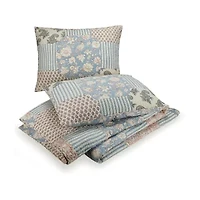 Mary Jane's Home Provencal Rose 3-pc. Embroidered Quilt Set