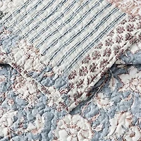 Mary Jane's Home Provencal Rose 3-pc. Embroidered Quilt Set