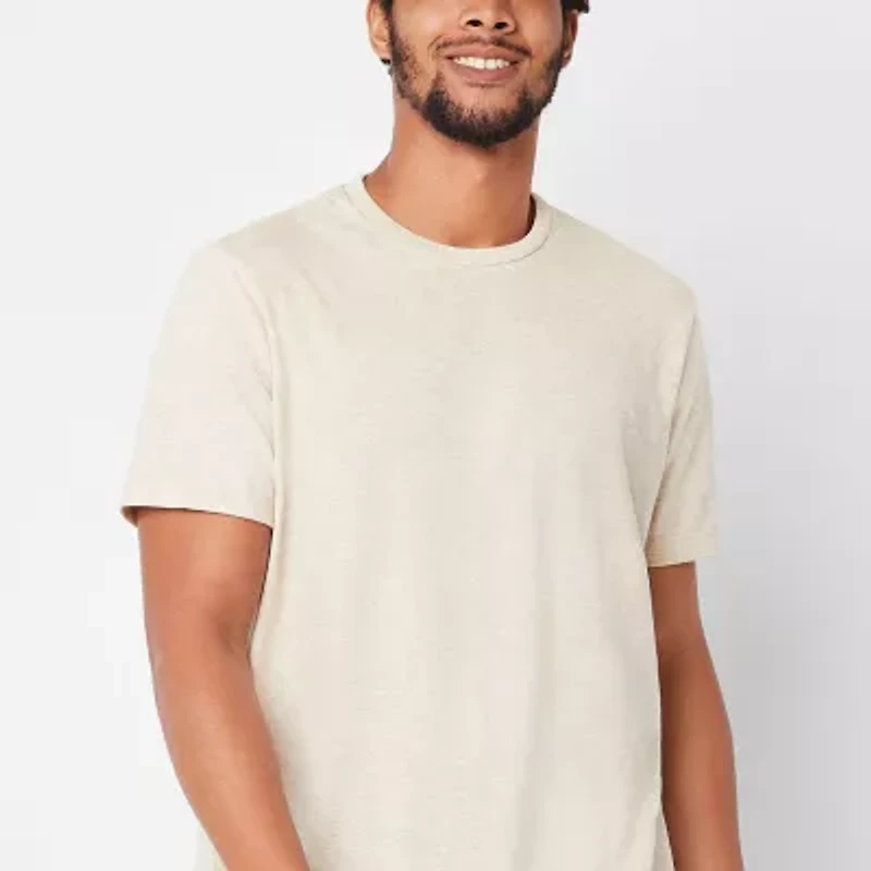 St. John's Bay Super Soft Mens Crew Neck Short Sleeve Stretch Fabric T-Shirt