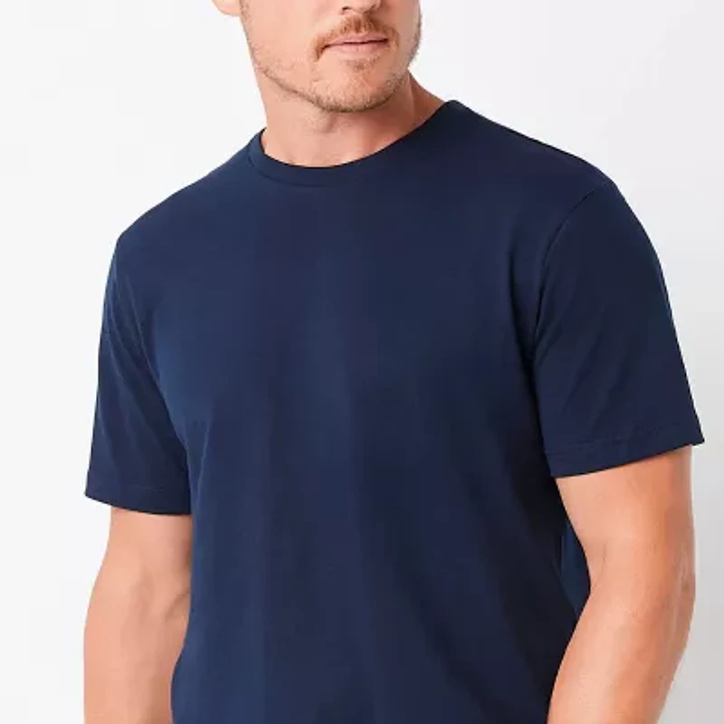 St. John's Bay Super Soft Mens Crew Neck Short Sleeve Stretch Fabric T-Shirt
