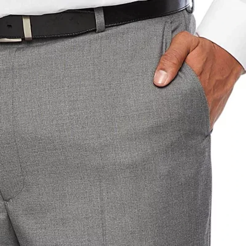 J. Ferrar Ultra Comfort Mens Big and Tall Stretch Fabric Classic Fit Flat Front Suit Pant