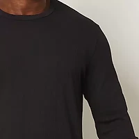 Shaquille O'Neal XLG Drop Needle Mens Crew Neck Long Sleeve Big and Tall T-Shirt