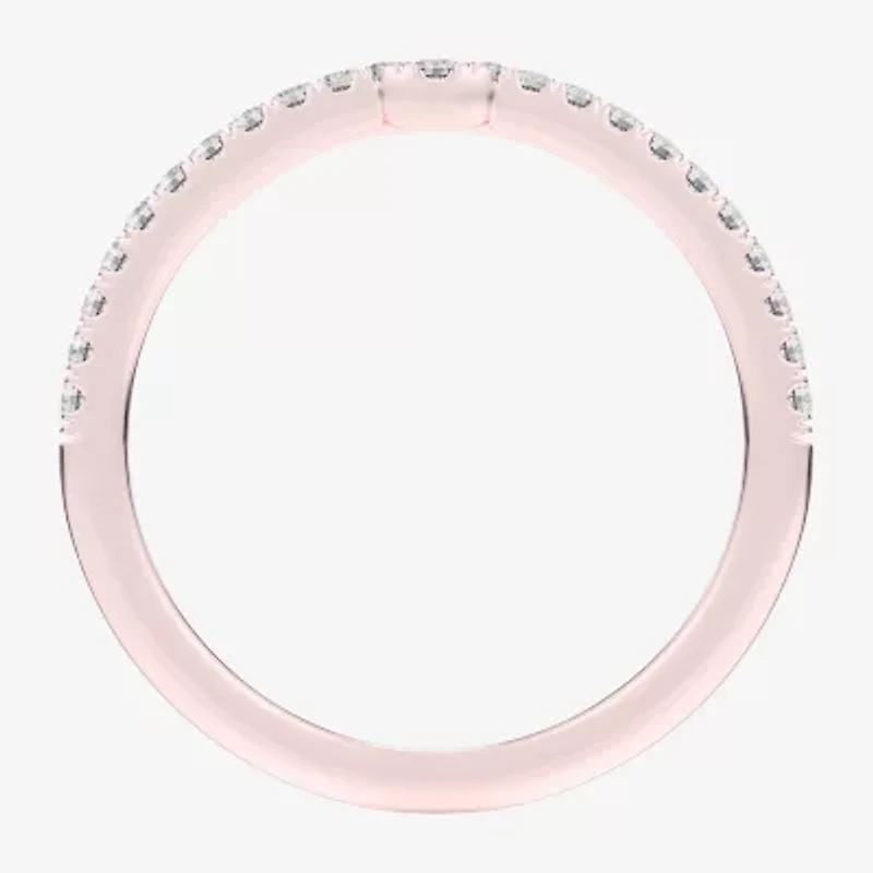 (G-H / Si1-Si2) Womens 1/6 CT. T.W. Lab Grown White Diamond 14K Gold Wedding Band