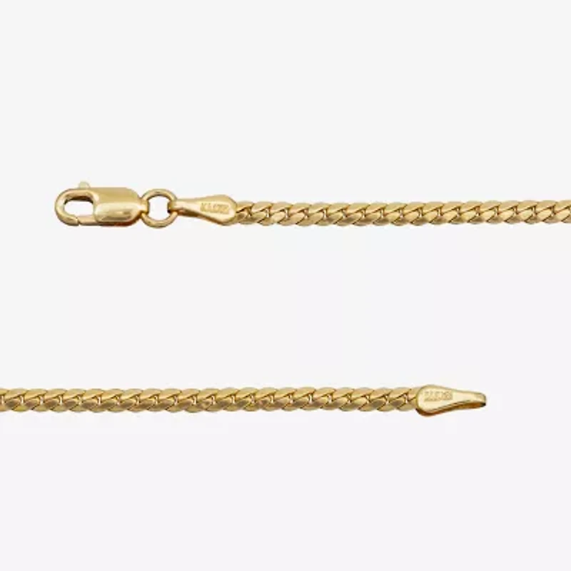 Made in Italy Unisex Adult 14K Gold 18 Inch Curb Chain Necklace