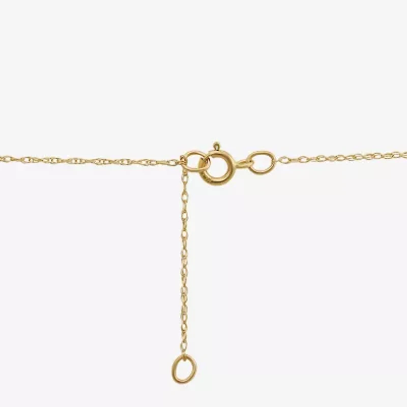 Saint Christopher Girls 14K Gold Oval 13 Inch Pendant Necklace