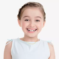 Girls 14K Gold 15 Inch Figaro Chain Necklace