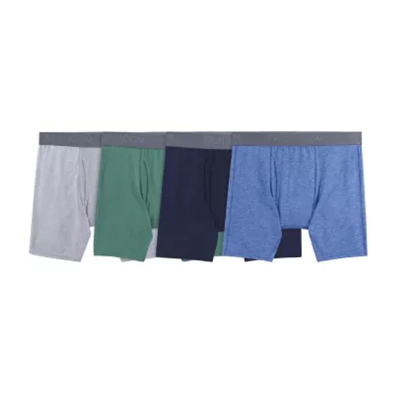 Fruit of the Loom 360 Stretch Coolsoft Mens 4 Pack Boxer Briefs Stc4bb2j