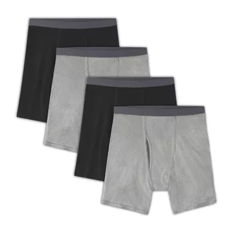 Fruit of the Loom Cool Zone Fly Mens 4 Pack Boxer Briefs Jc4bl7c