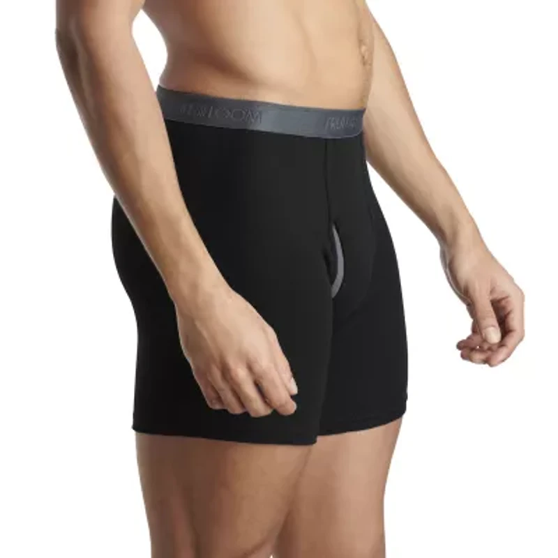 Fruit of the Loom Cool Zone Fly Mens 4 Pack Boxer Briefs Jc4bl7c