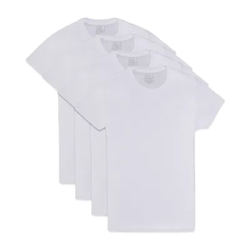 Fruit of the Loom Premium Cotton Mens 4 Pack Short Sleeve Crew Neck T-Shirt