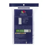 Fruit of the Loom Premium Cotton Mens Round Neck Sleeveless 4 Pack Tank